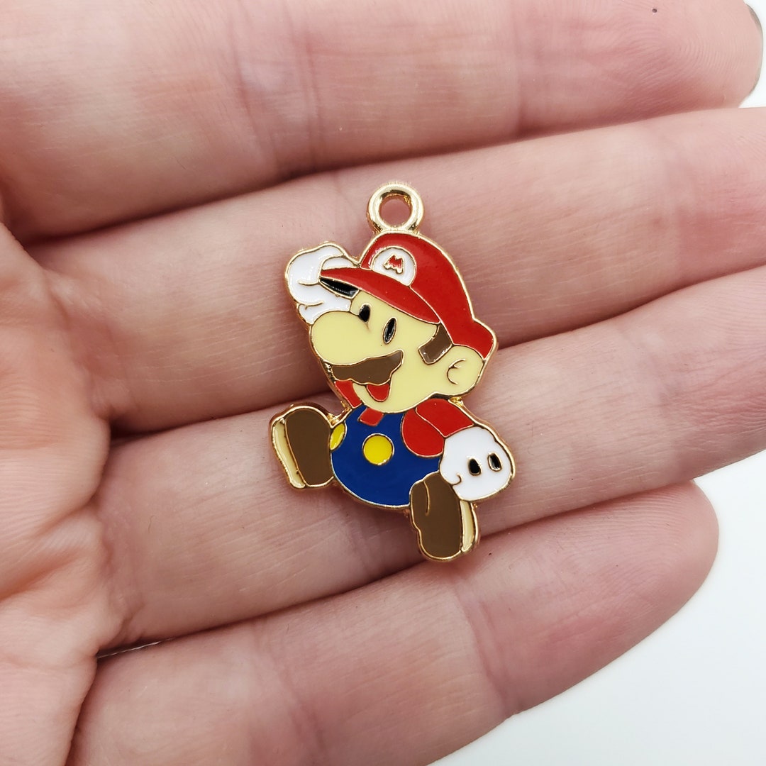 5 Pieces Mario Charm Game Charm Super Brothers Classic Etsy