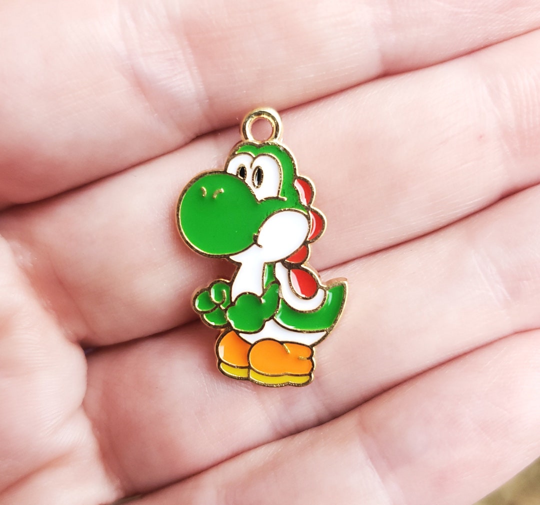 Retro 5piece Yoshi Charm Set Classic Mario, Super Brothers, Smash Game