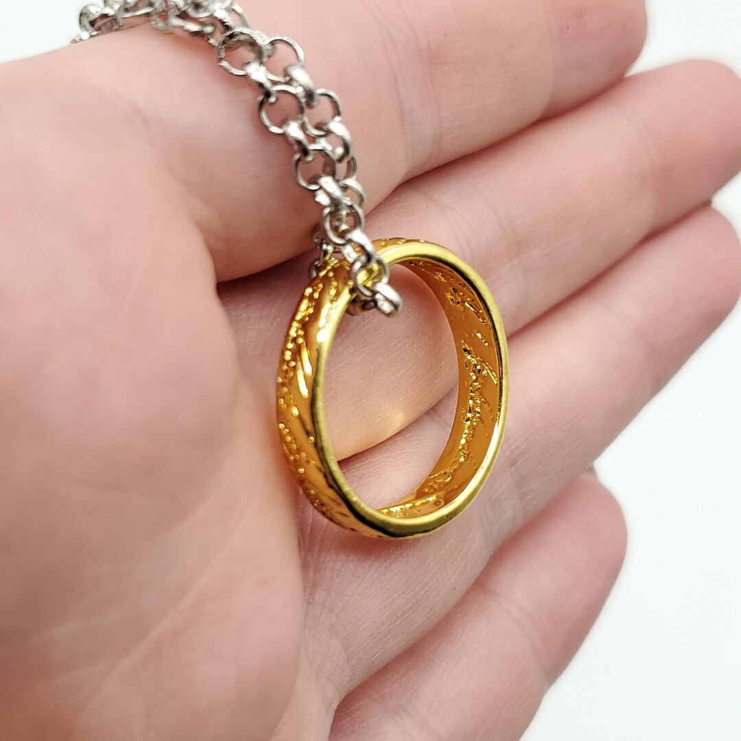 Movie Lord of the Rings Frodo Ring Necklace | Ring necklace, Lord of the  rings, Pendant