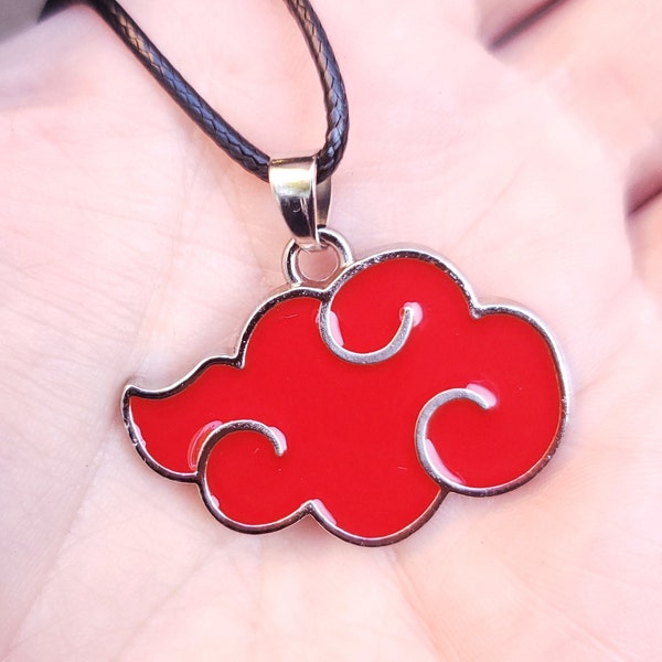 1 Piece Anime Akatsuki, Red Cloud Anime Charm, Necklace for DIY and Jewelry Making