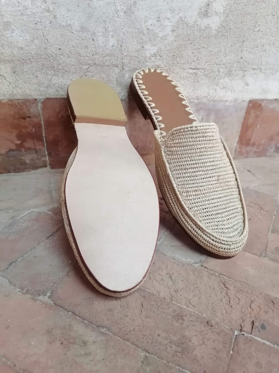 Camila Heel - Natural Raffia