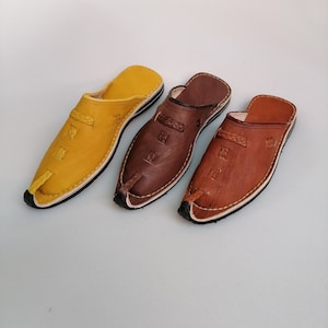 Aladin Babouches || Hand-woven leather babouche || Handmade men&#39;s babouche || Entirely hand-designed
