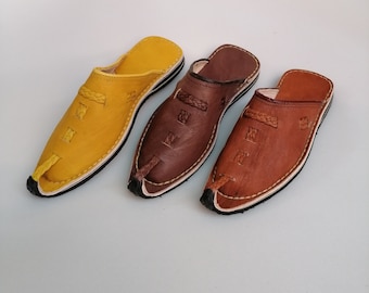 Pantofole Aladin || Ciabatta in pelle intrecciata a mano