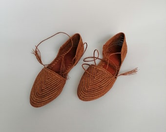 Natural raffia sandals, Raffia shoes for women, handmade raffia mules, summer sandals, gift for her, Moroccan raffia