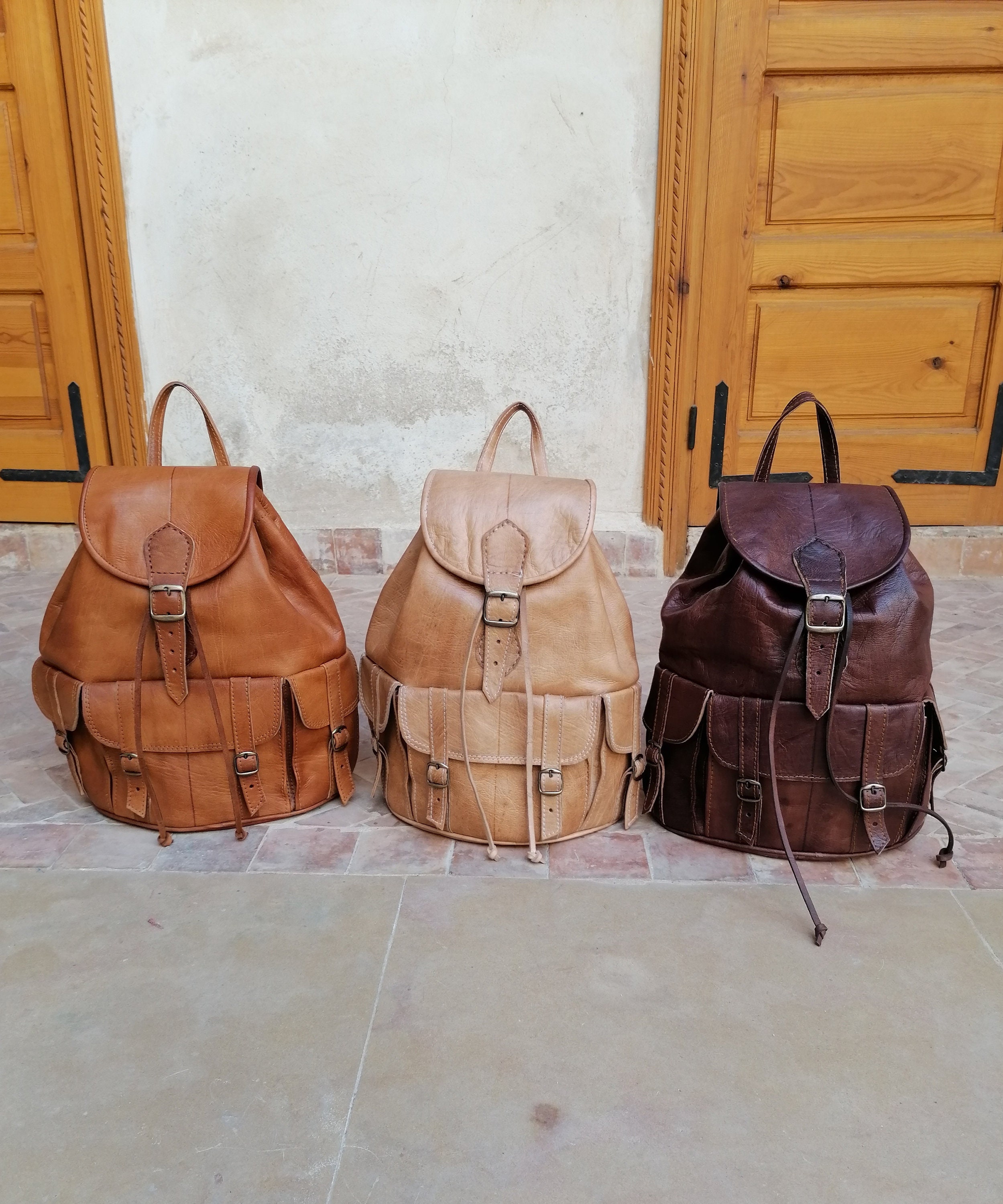 Leather backpack Chanel Brown in Leather - 37415727