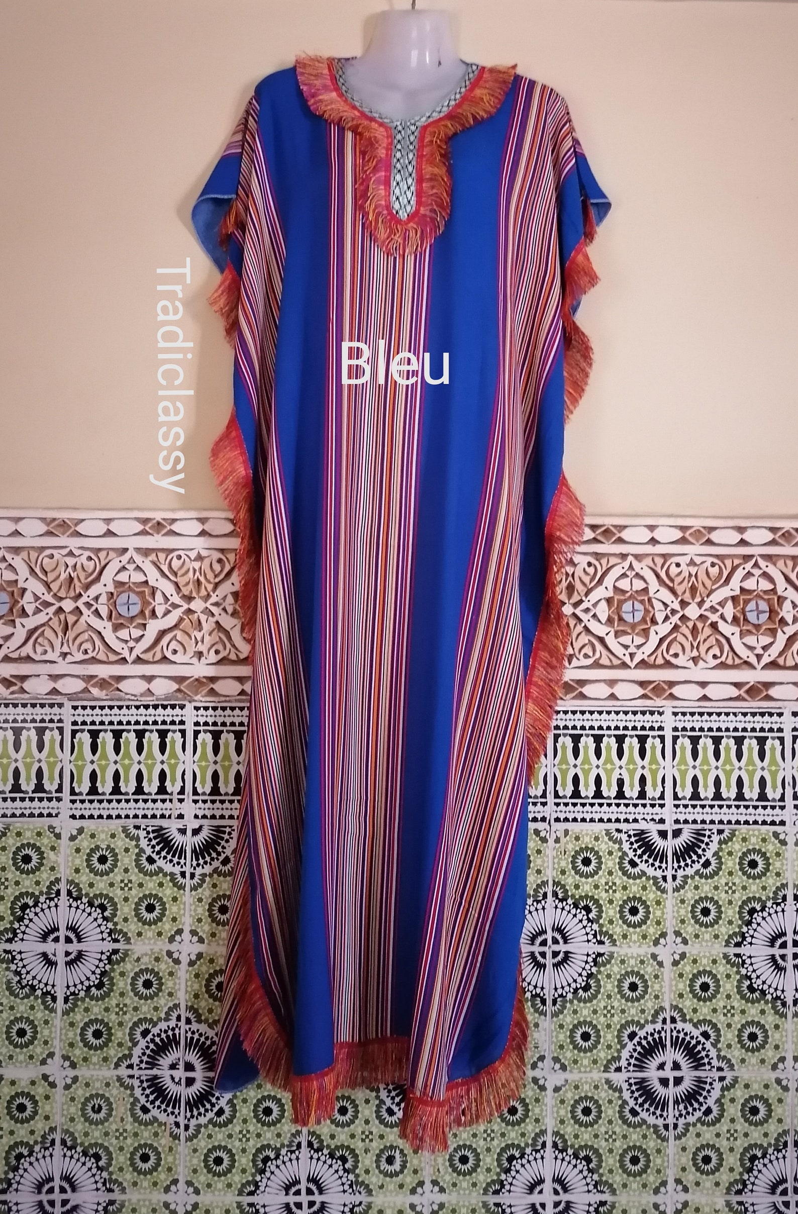 Moroccan kaftan dress handmade cotton kaftan beach dress Etsy