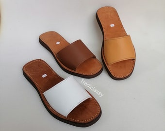 Moroccan leather sandals for women - handmade - high-quality Moroccan craftsmanship