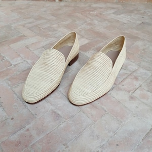 Raffia shoes for men,summer raffia loafers,handmade raffia loafers,gift for husband,raffia oxfords shoes