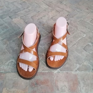 Moroccan leather sandals, Women's leather sandals, Handmade summer sandals, Gift for her, Moroccan leather shoes