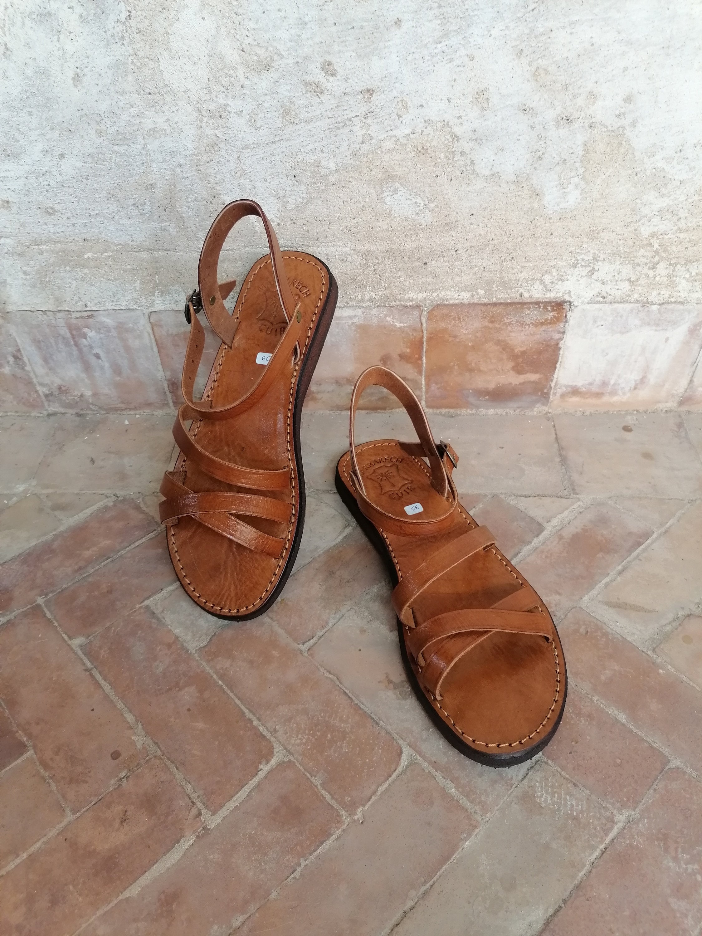 jesus christ leather sandals