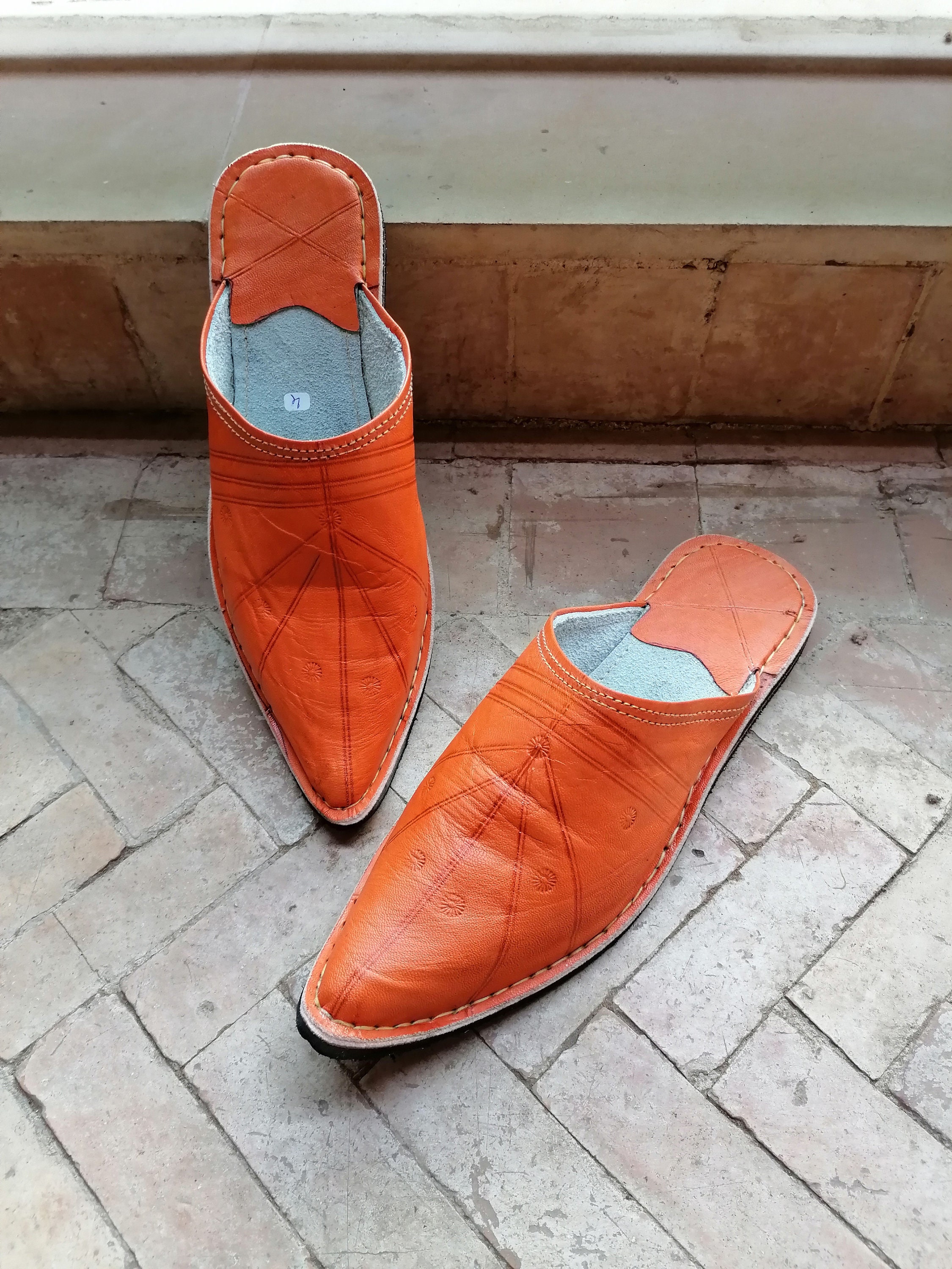 Berber Babouches || Leather Babouches 100% Handmade || Men's
