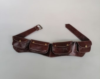 【TREEMINGBIRD】送料関税込★Utility Pocket Belt Bag★ 2COLOR Amazon.com: Leather Utility Belt with Pockets