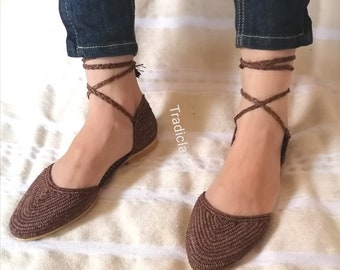 Natural raffia sandals, Raffia shoes for women, handmade raffia mules, summer sandals, gift for her, Moroccan raffia