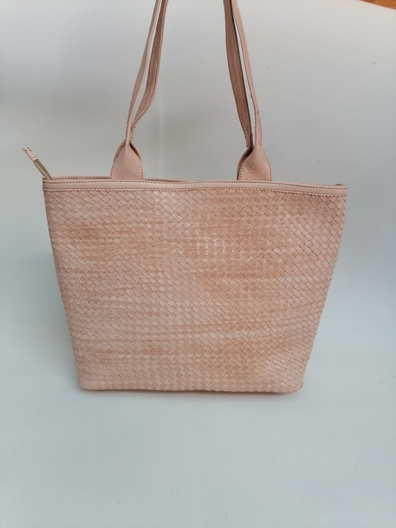 Sac cuir marocain pour femme ,sac Boho en cuir tressé à la main ,sac berbère en cuir,Fourre-tout en cuir,Handmade en cuir véritable