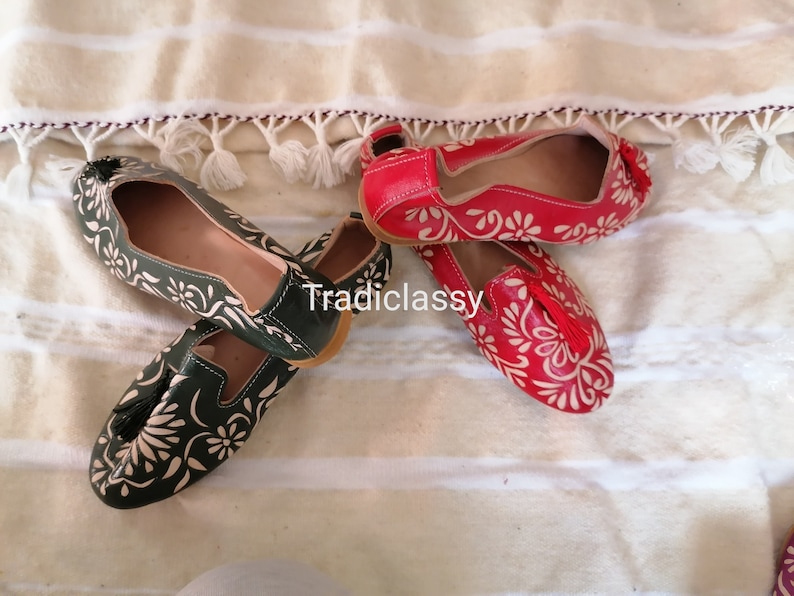 Women/'s ballerinas in authentic leather gift for her soft leather women/'s shoes,Women/'s handmade leather mules