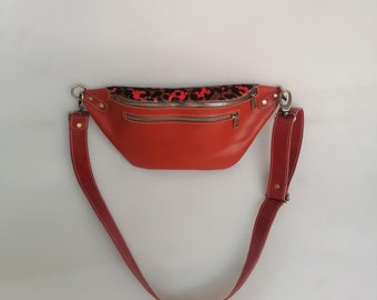 Leather fanny pack, bum bag, hip bag, leather fanny pack, genuine leather