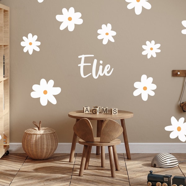 Daisy Wall Decals Etsy