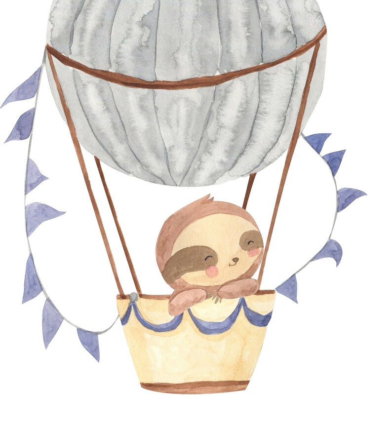 Hot Air Balloon Decals Air Balloon Sticker Nursery Playroom Etsy
