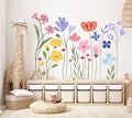 Wildflower Wall Decal Border, Boho Floral Wall Sticker, Watercolor Flower Decor for Nursery product logo