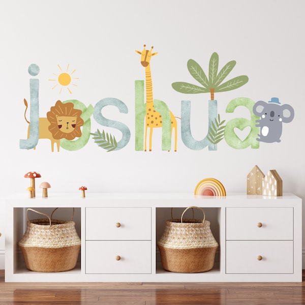 Nursery Name Decals Etsy