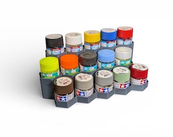 Ultimate Interlocking Paint Station for 10ml pots (Tamiya/Mr Hobby/Lifecolour Paints)