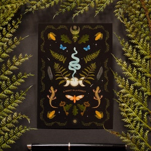 Cartolina 'Magia della foresta' DinA6 | guazzo