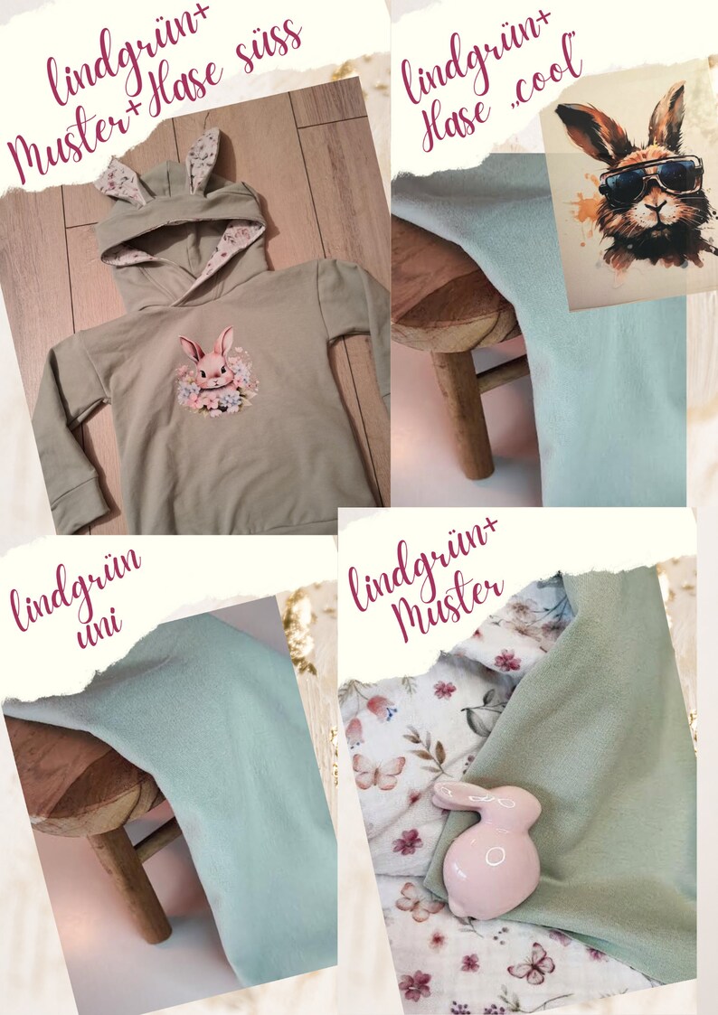 Kinder Hoodie, Hasenohren, Oversize Bild 5