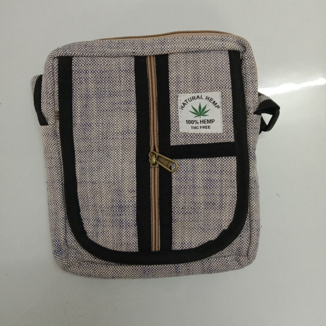 Himalayan Pure Hemp Sling bag Combo / Natural Unisex Shoulder Etsy