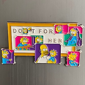 Simpsons -- Do It For Her Enamel Pin -- NEW Simpsons Do It For Her Pin