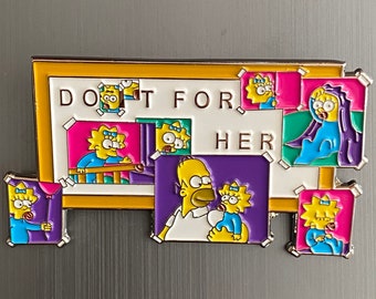 Simpsons -- Do It For Her Enamel Pin -- NEW Simpsons Do It For Her Pin