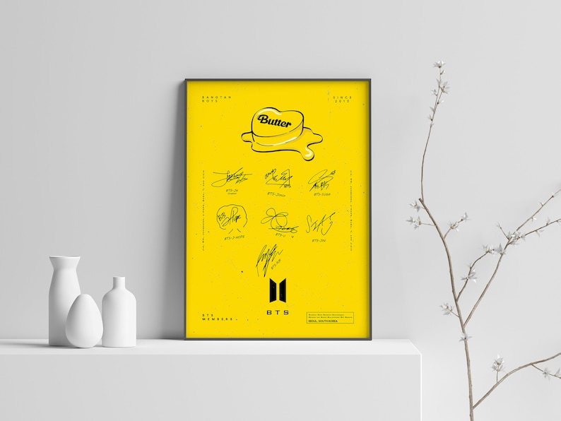 BTS Butter Poster Bts Butter Kpop Butter Bts Bts Decor Etsy