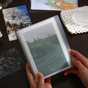 A6 Foto und Aufkleber Aufbewahrungsmappe - 40 Taschen Einlegealbum für Notizblöcke, Postkarten, Kpop Fotokarten