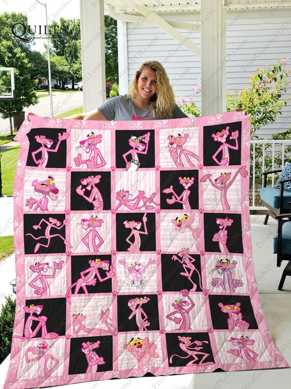 The Pink Panther 07 Quilt Blanket Bedding Family Gift For Him Etsy