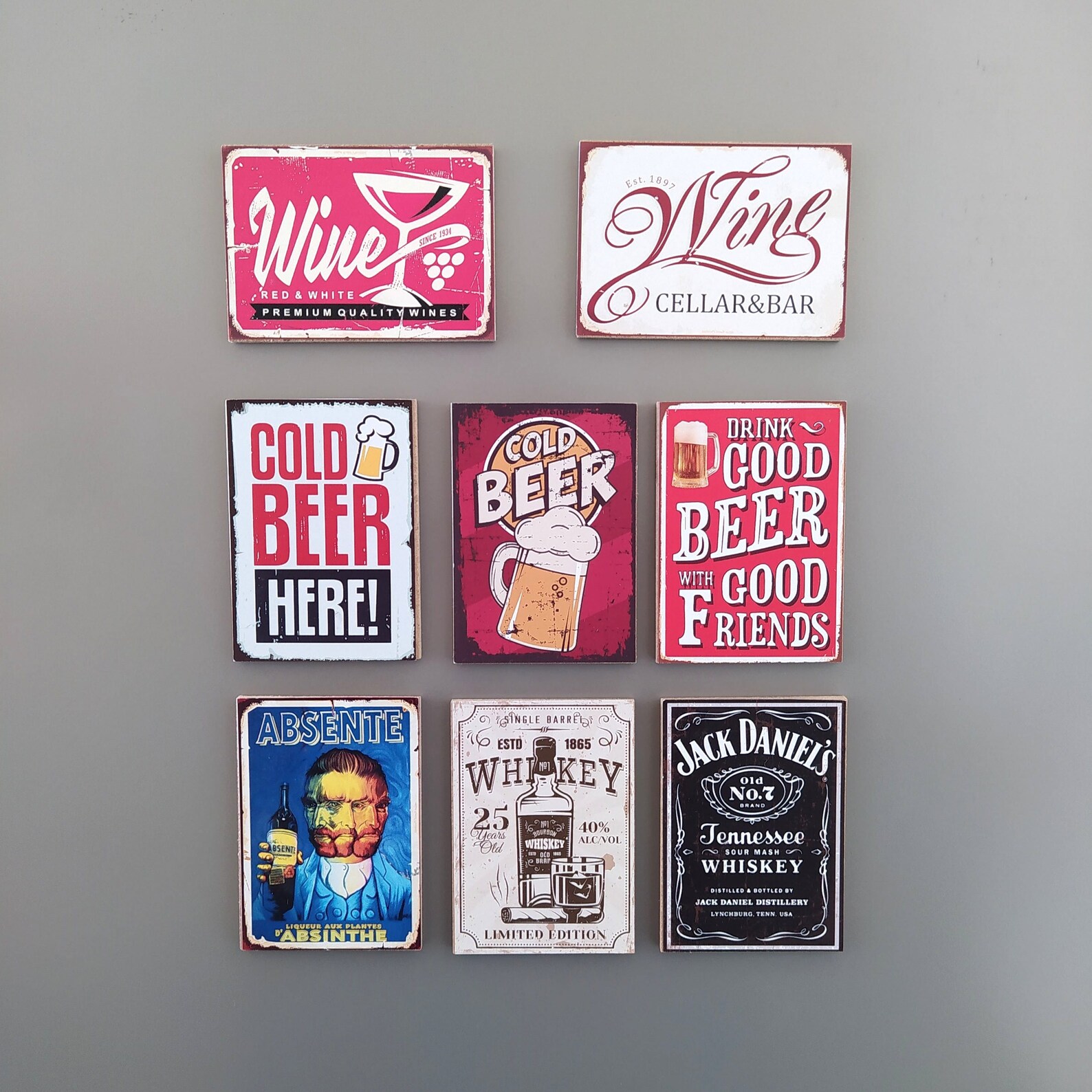 Fridge Beer Whiskey Wine Etsy