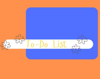 Printable Floral To-Do List – Digital Download