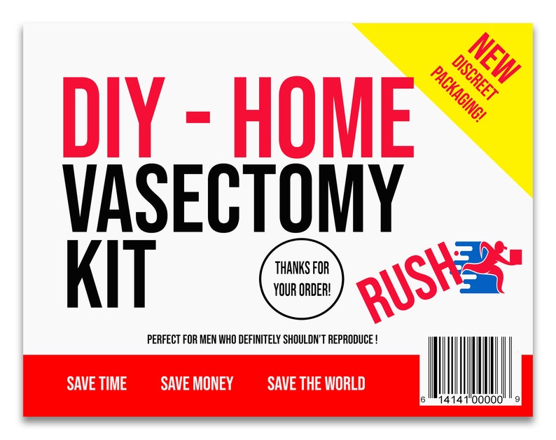 DIY Home Vasectomy Gift Box Unique Gift for Men Funny Gift Etsy