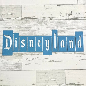 Classic Vintage Disneyland Metal Sign for Kids Room and Custom Decor