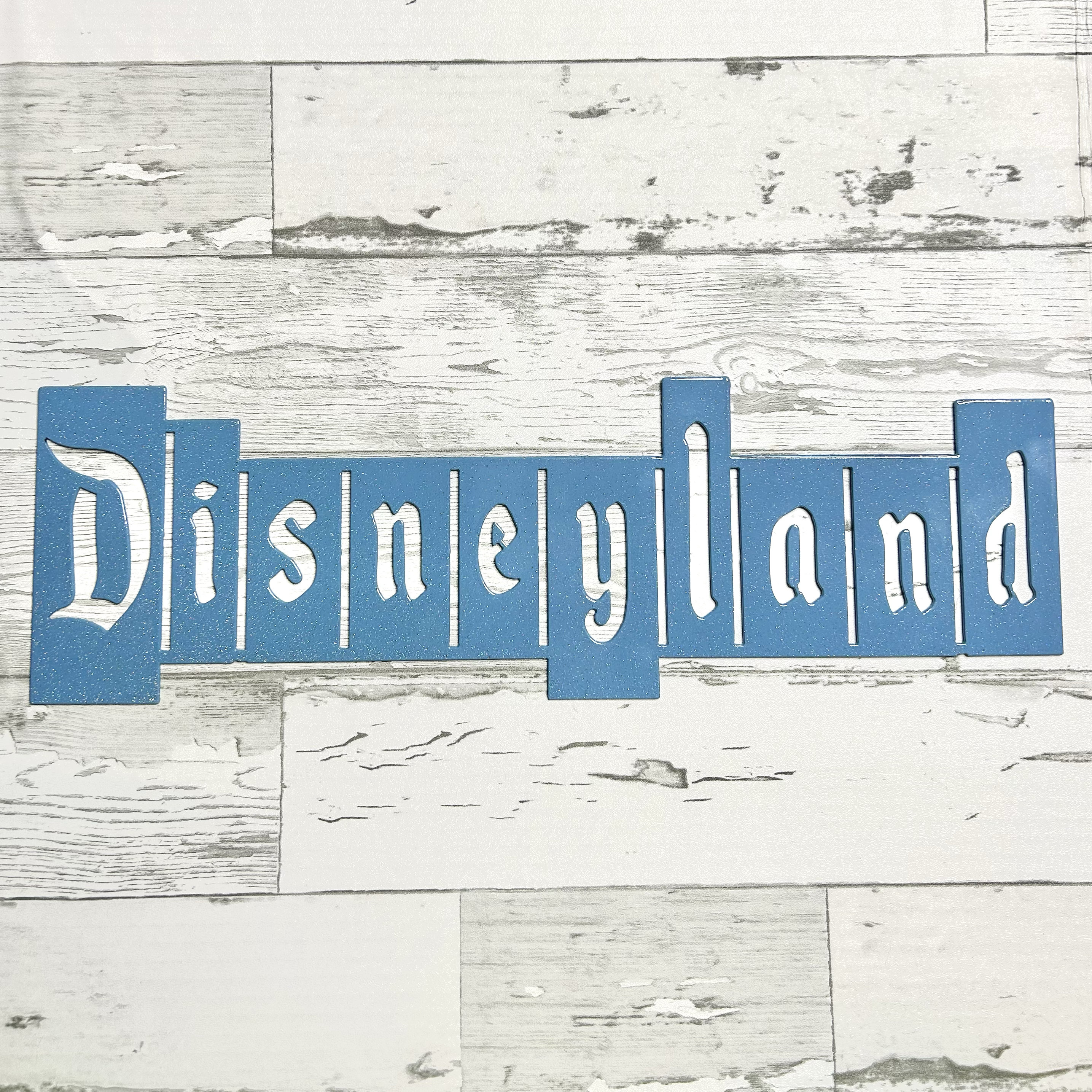Klassiek vintage metalen bord Disneyland voor kinderkamer en decoratie op maat