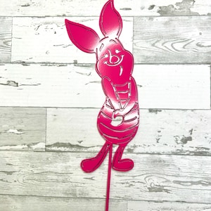Piglet Metal Garden Stake, Disney Yard Art, Classic Winnie the Pooh Decor image 7