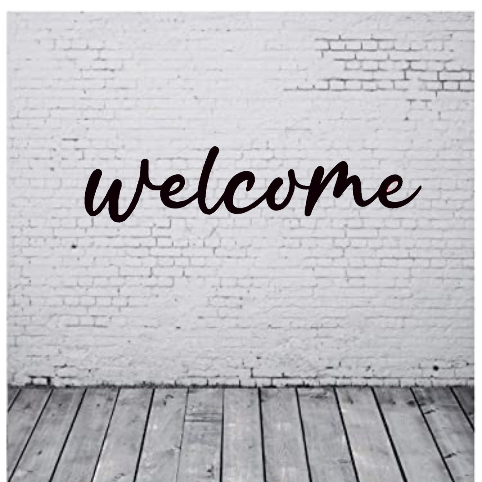 Welcome Powder Custom Metal Welcome Sign: Powder Coated Home Decor - Etsy