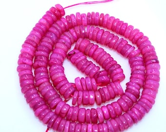 Pink Opal Heishi Beads, AAA Quality, DIY Jewelry Making, 6.5~7mm Approx, 15 Inches, Wholesale Price