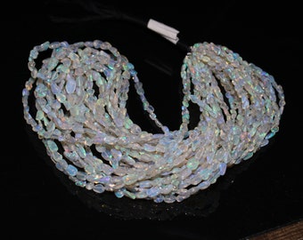 White Ethiopian Opal Smooth Nugget Beads, Jewelry Making Supplies, 17 Inch Strand, AAA Quality, semi precious beads, wholesale price