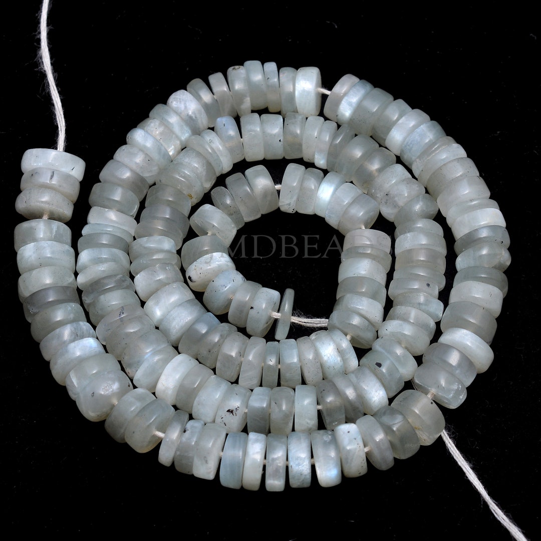 Dunkle Hessonite heishi Perlen 5mm (1 Strang - 33cm) main image 1