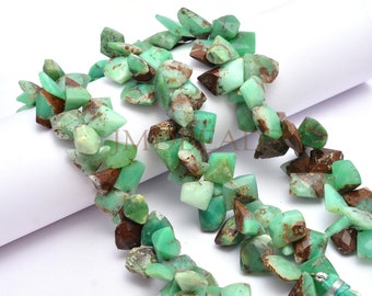 Bio Color Chrysoprase Stone Fancy Shape Faceted Beads Length 7 Inch Size 12 MM Approx Gift For Mother and Prosperity Gemstone Beads