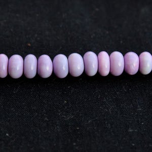 Lavendel Opal Glatte Rondell Perlen, 8 mm Edelstein AAA Qualität Rondell, Lila Lavendel Rondell Glatte Perlen