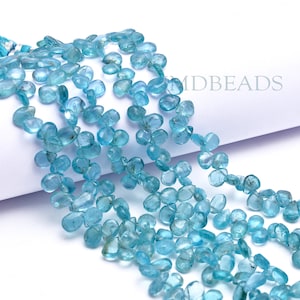 Apatit Perlen, glatte Birne Briolette, Länge 8&quot;, Größe 6 x 8 MM, Apatit Birne Briolette Perlen, Apatit Birne Briolette Schmuck machen