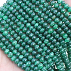 100% Natural Green Aventurine Gems Beads Smooth Rondelle Shape, 6 to 8mm approx, aaa quality green aventurine healing crystals