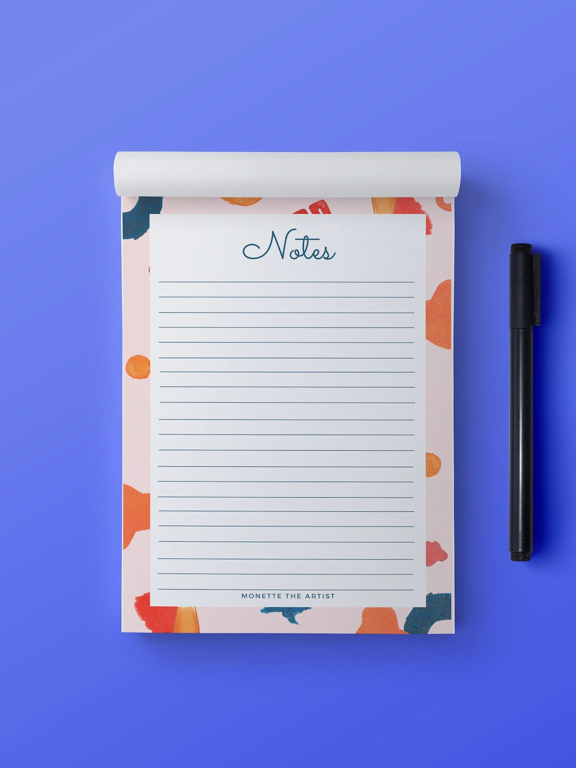 A5 tearoff Lined Notepad Desk Pad Writing Pad Notepad Etsy