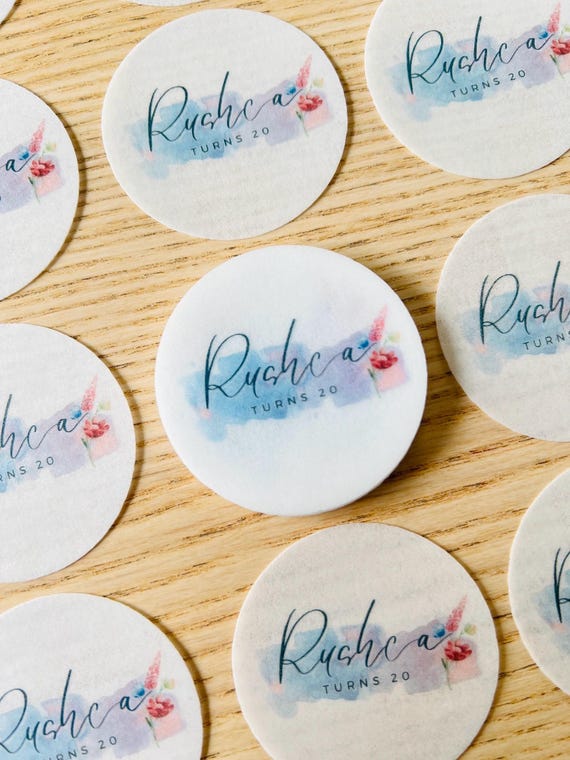 Customisable Thank You For Coming Edible Cocktail/Mocktail Drink Topper