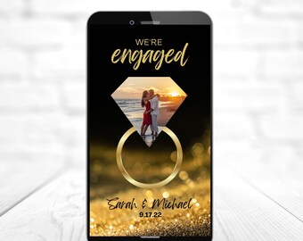 Creative engagement announcement, editable social media template